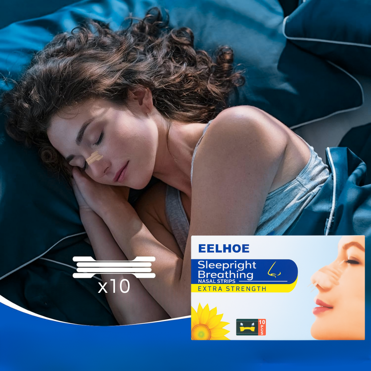 Pack 10 Parches Tiras Nasales Para Respirar Mejor-6