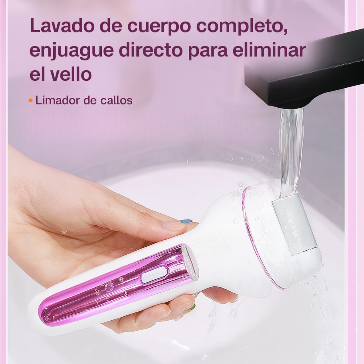 Maquina Depiladora Afeitadora Portátil Mujer Waterproof 3 en 1-5