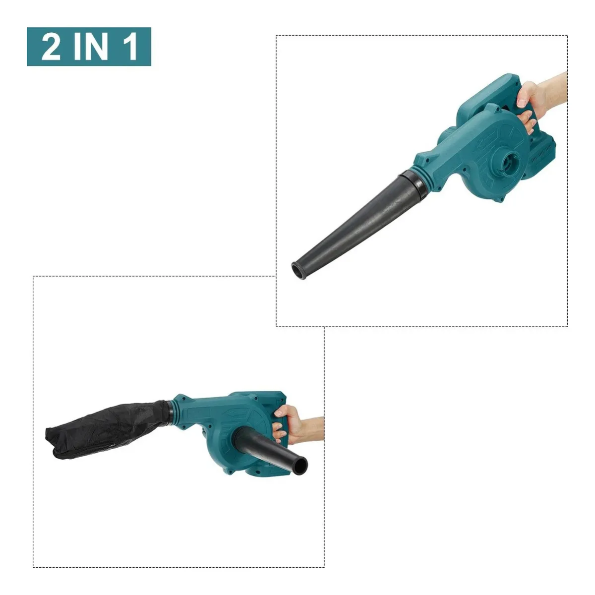 Soplador De Hojas Jardin Inalambrico De Bateria Recargable-3