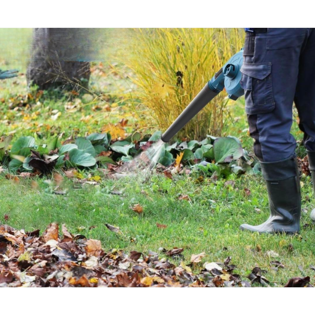 Soplador De Hojas Jardin Inalambrico De Bateria Recargable-4