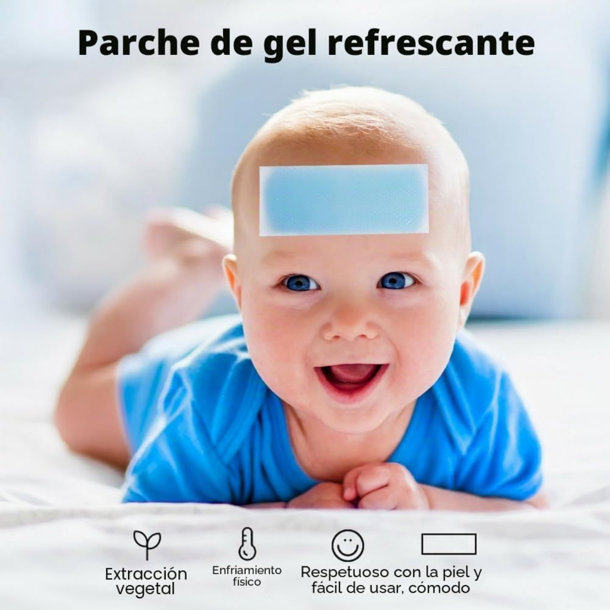 Pack 3 Parches De Gel Para Alivio De La Fiebre Bebe Ni os-5