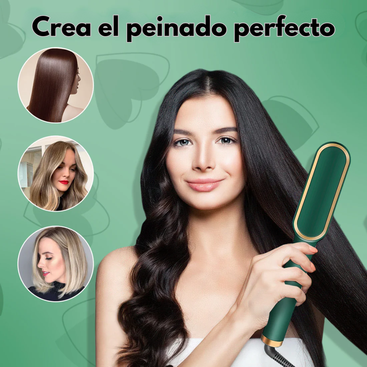 Cepillo Electrico Para Pelo Cabello Alisador Anti frizz-2