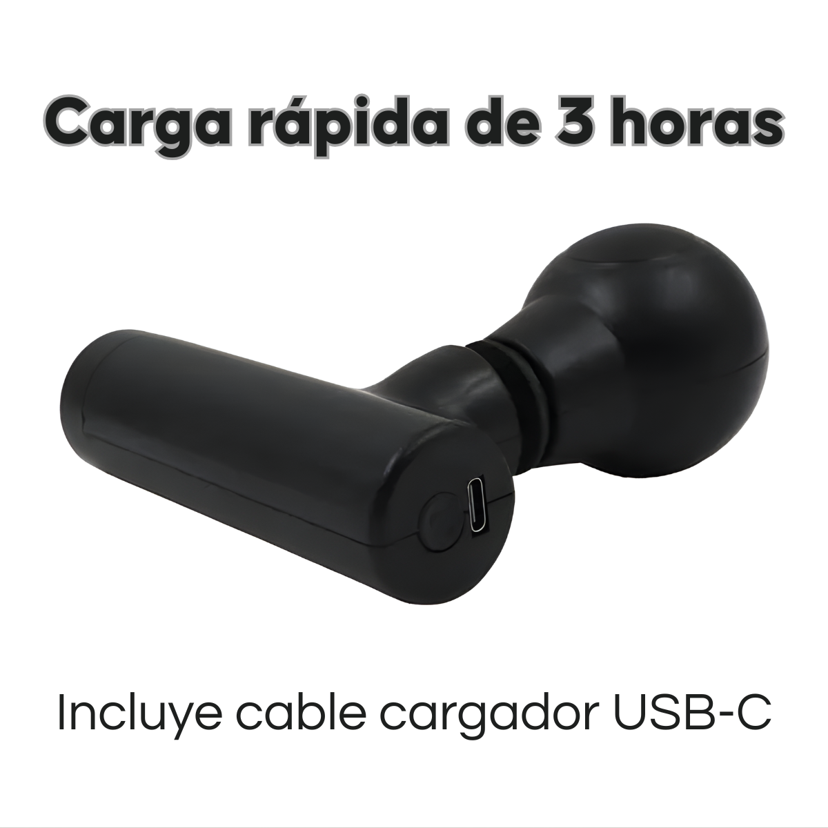 Pistola Masajeadora Muscular Fascial Gun Relajacion Profunda-3