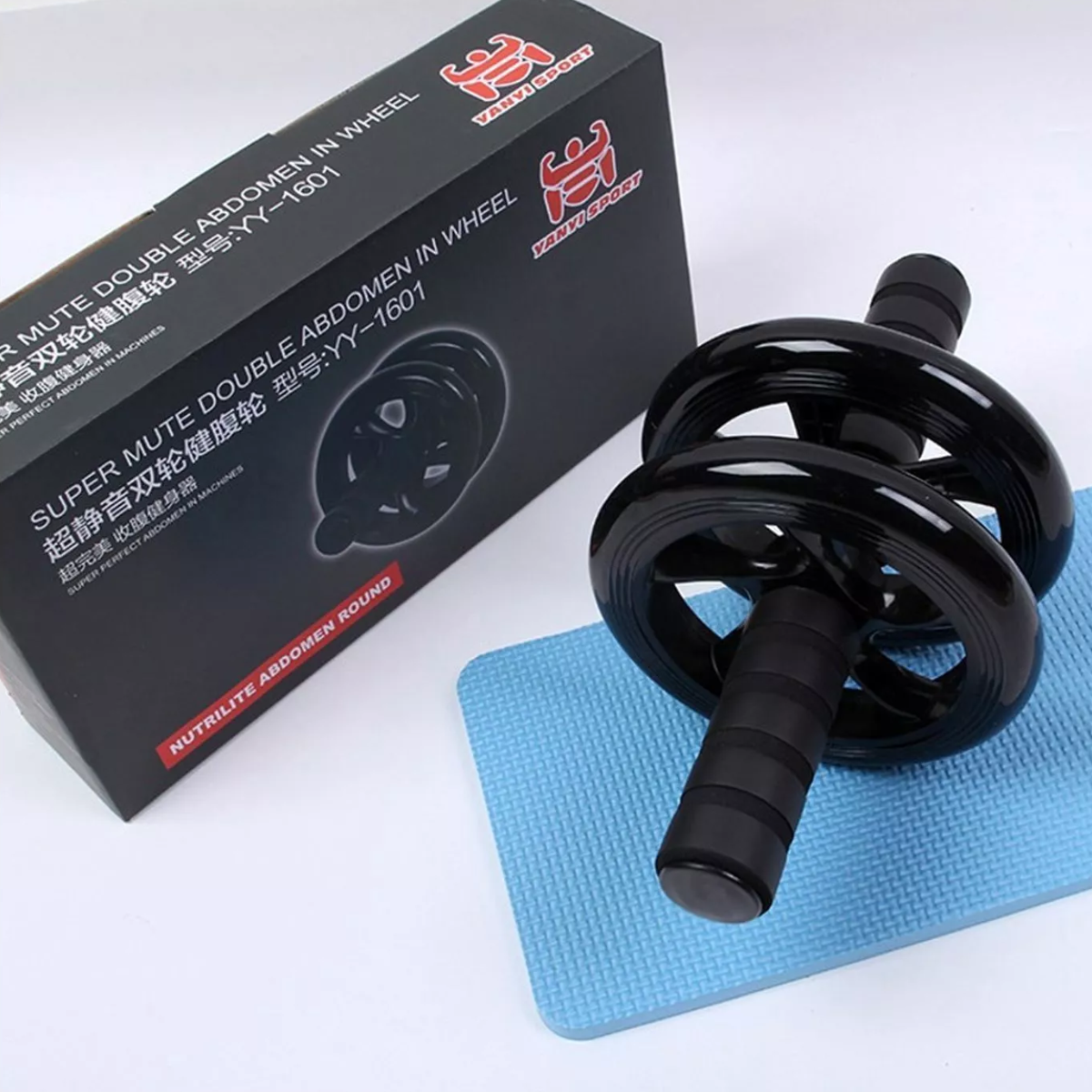 Rueda Abdominal Doble Silenciosa Para Ejercicios De Abdomen-7