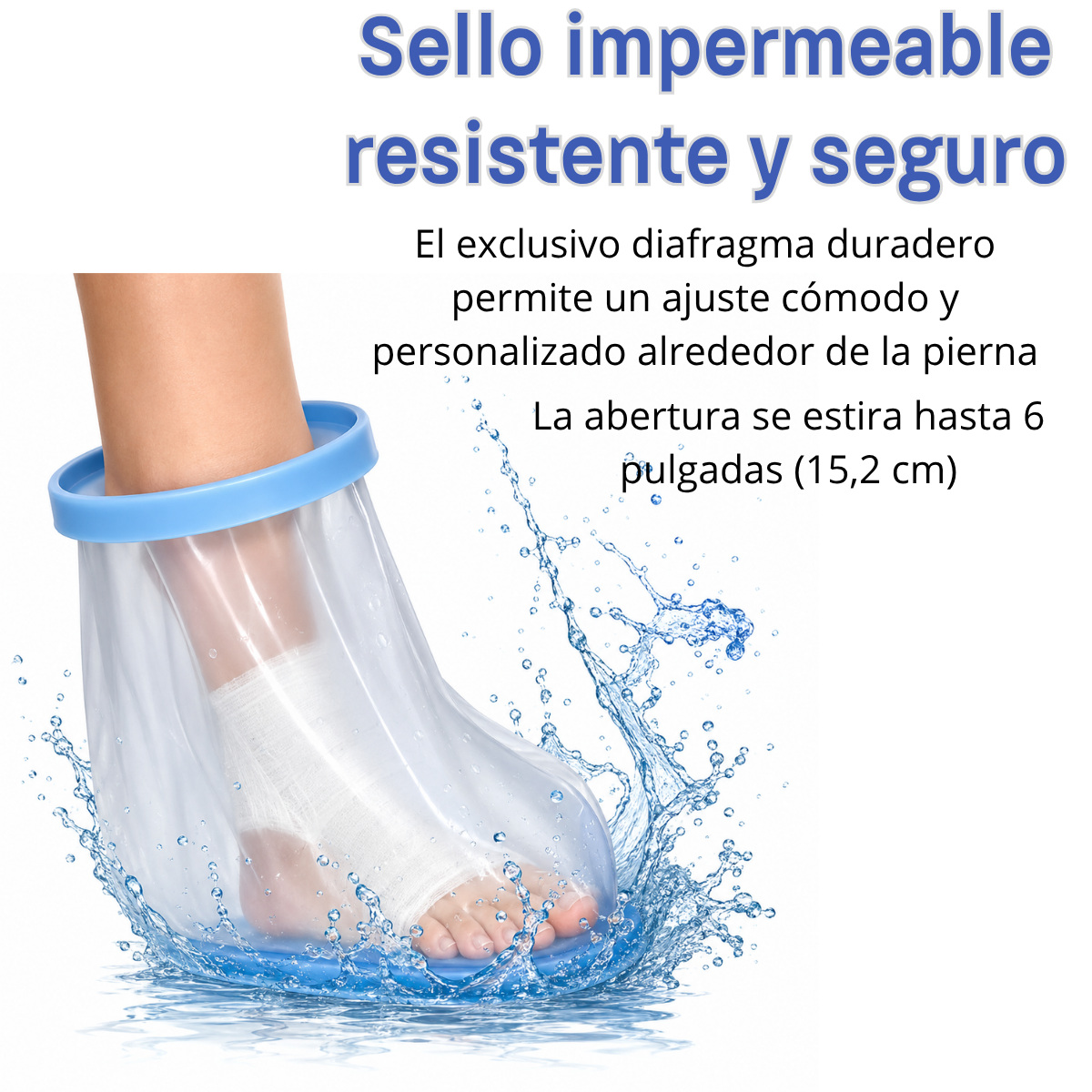 Bota Impermeable Protector Yeso Y Venda Para Ba o Para Pie-4