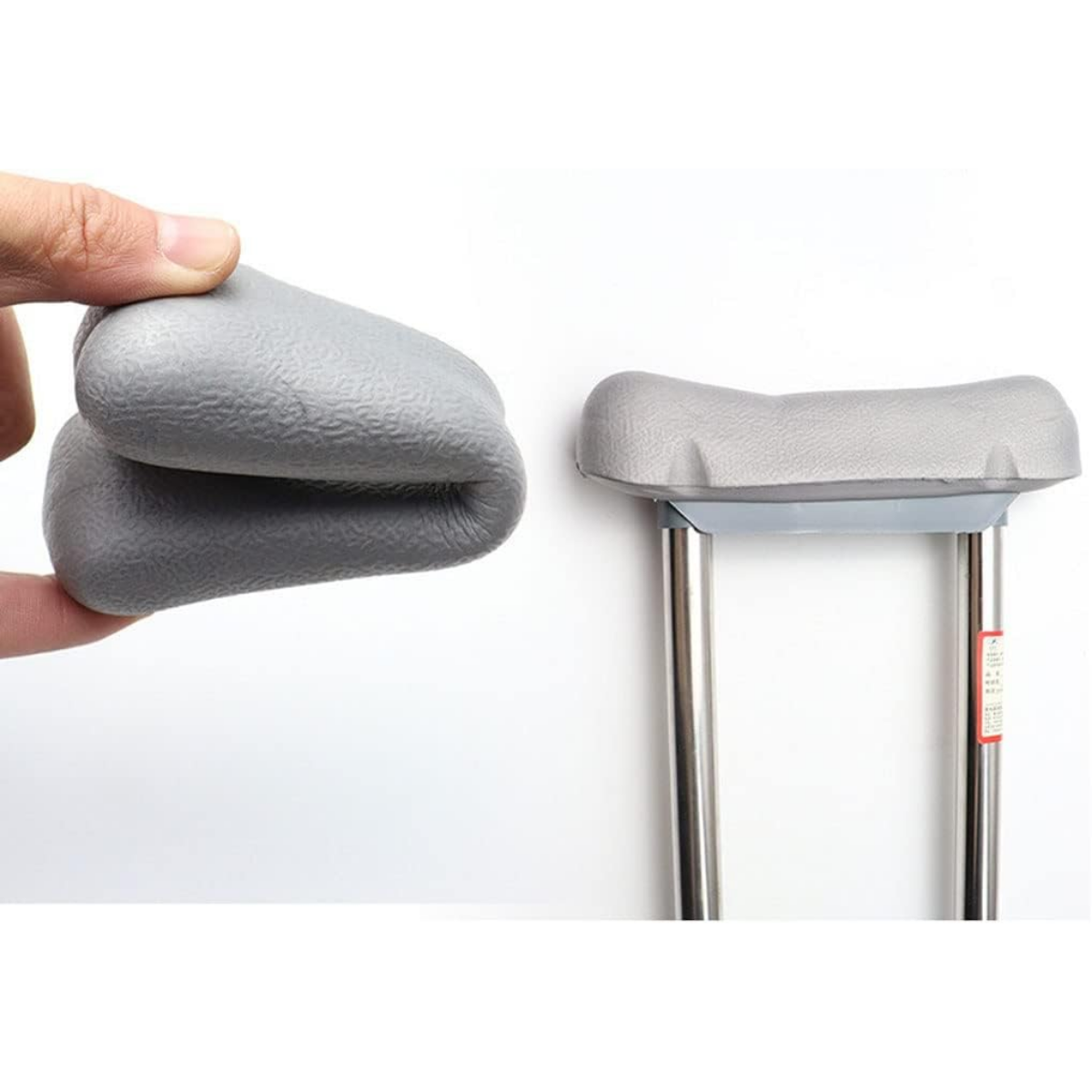 Par De Muletas Ortopedicas De Aluminio Ajustables Con Apoyos-4
