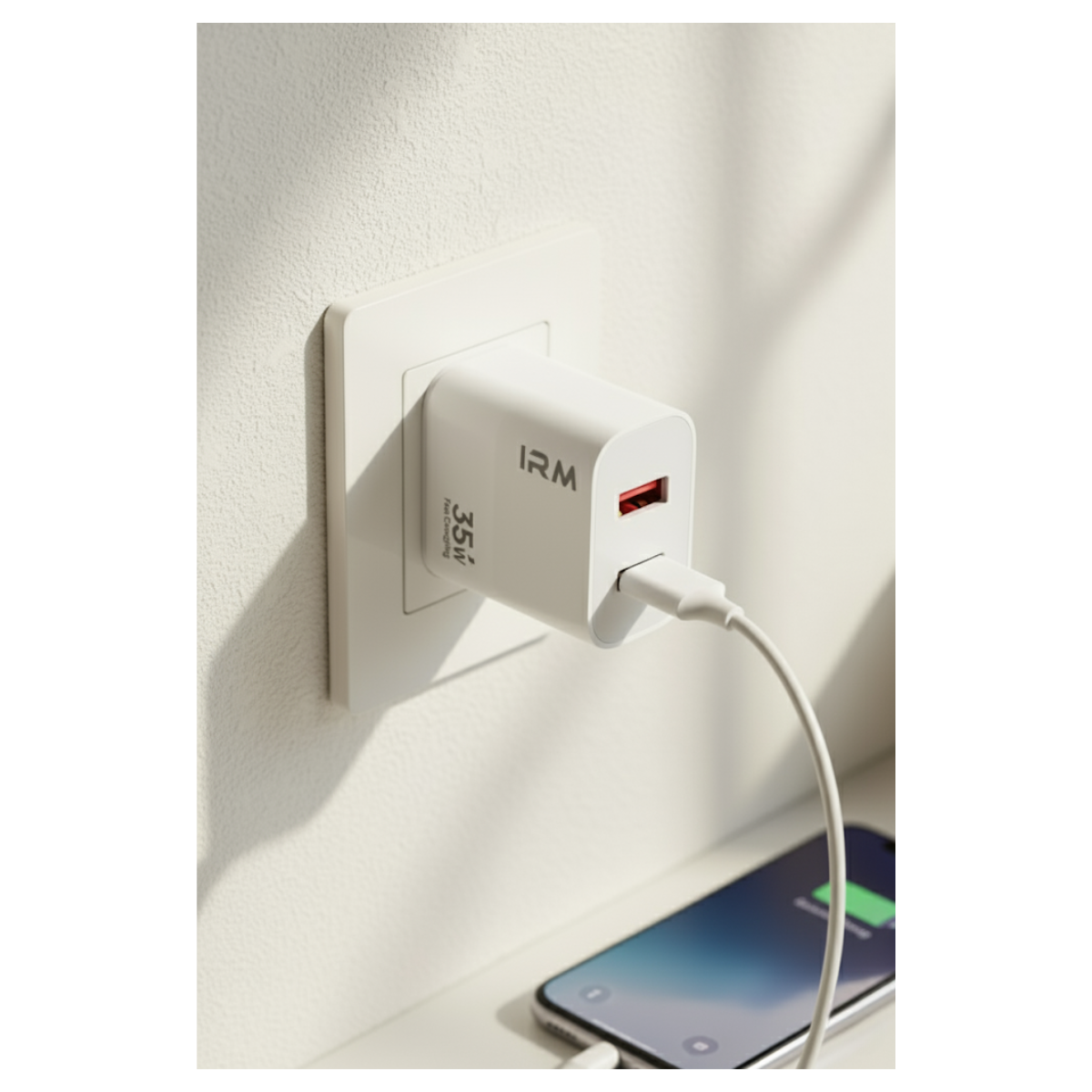 Cargador Carga Rápida 35w Doble Usb Usb-c + Cable Usb-c-2