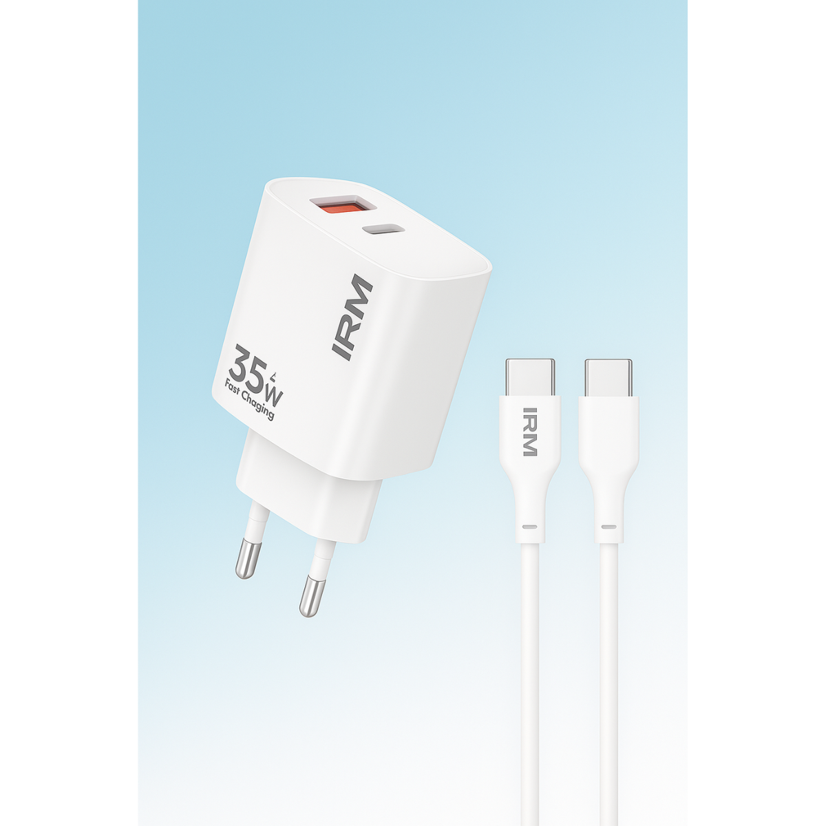 Cargador Carga Rápida 35w Doble Usb Usb-c + Cable Usb-c-3