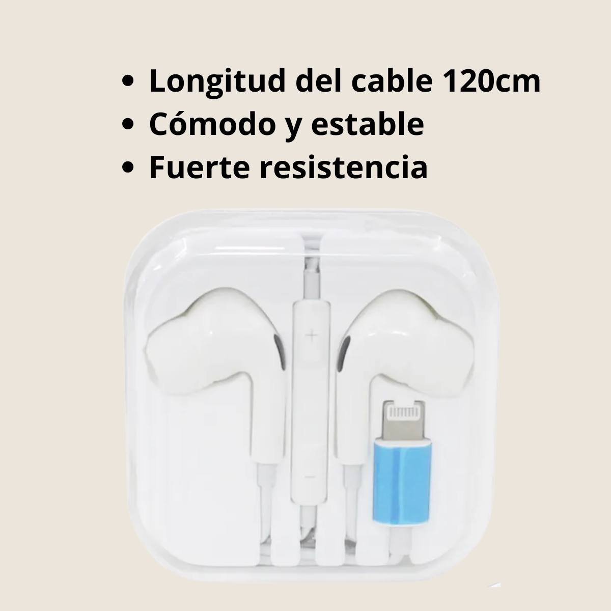 Audifonos Con Cable Lightning Para iPhone Irm-2