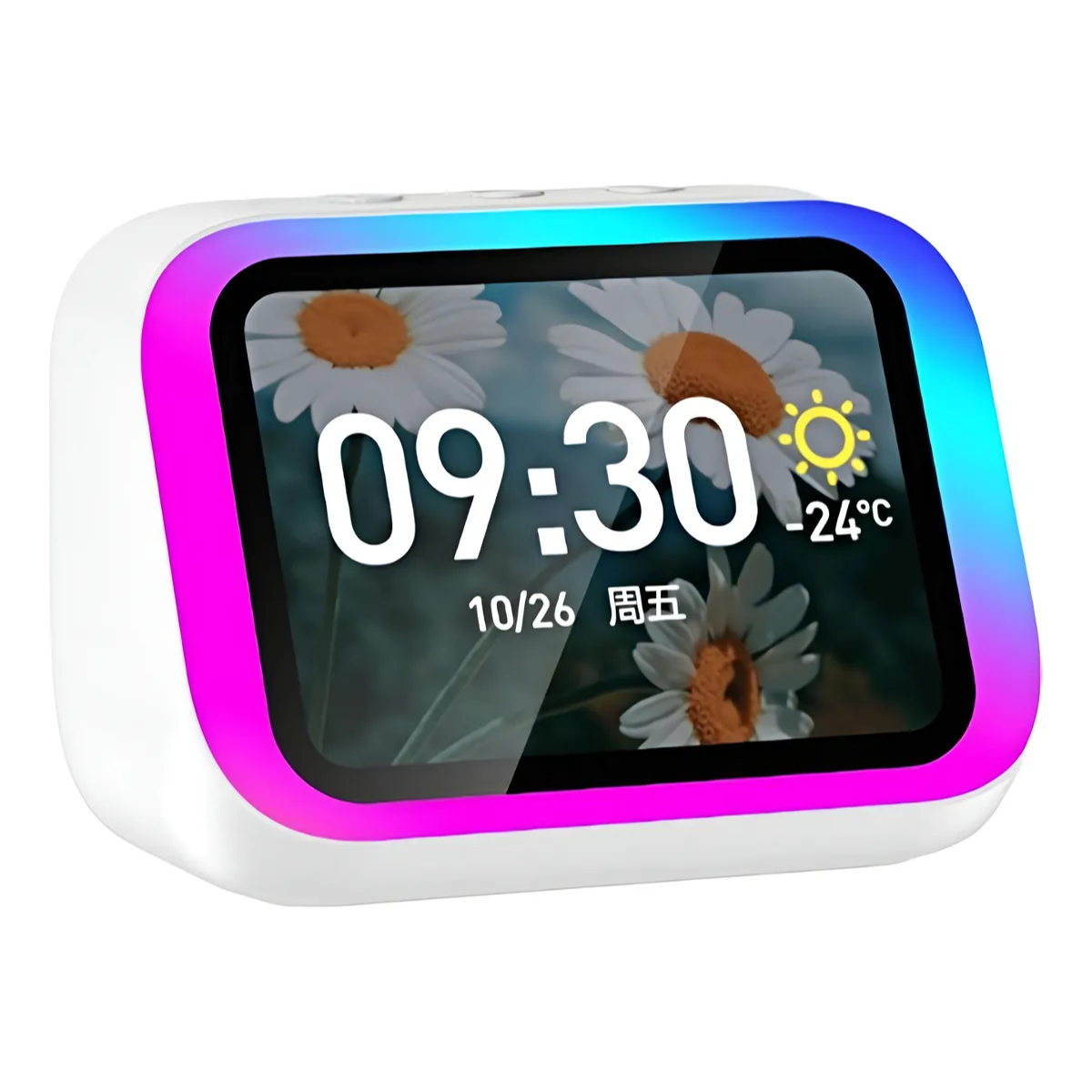 Parlante Con Reloj Despertador Pantalla Digital-5