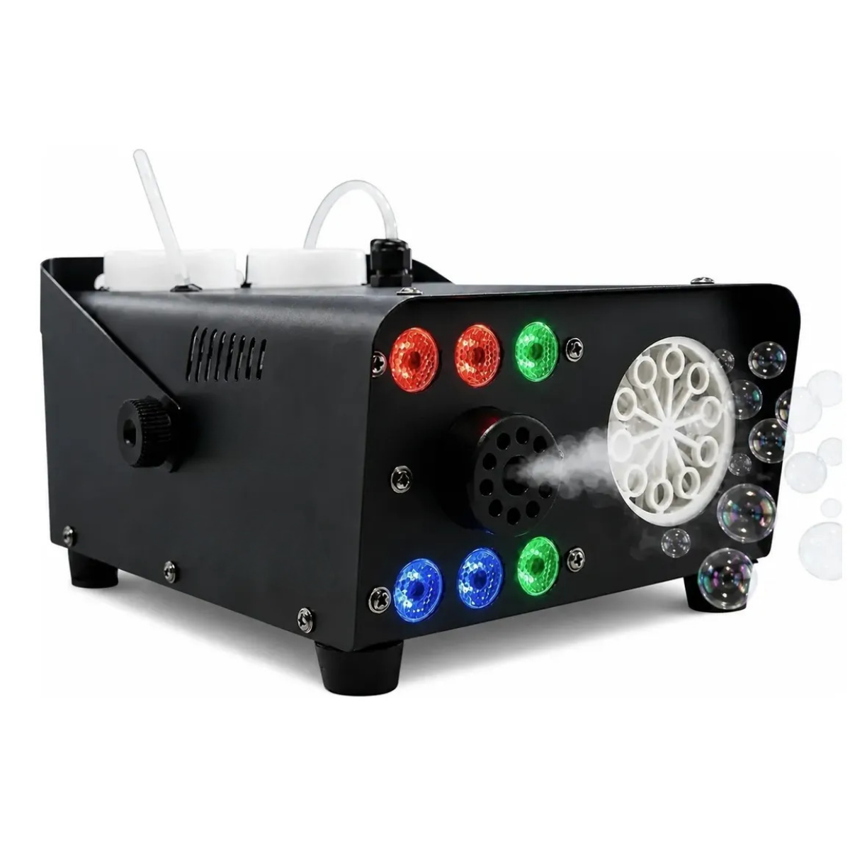 Maquina De Humo Y Burbujas 2 En 1 Con Luces Led Eventos-0