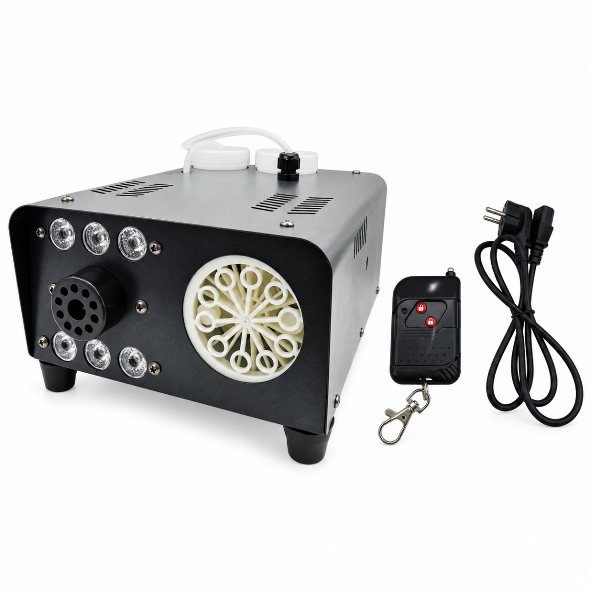 Maquina De Humo Y Burbujas 2 En 1 Con Luces Led Eventos-3