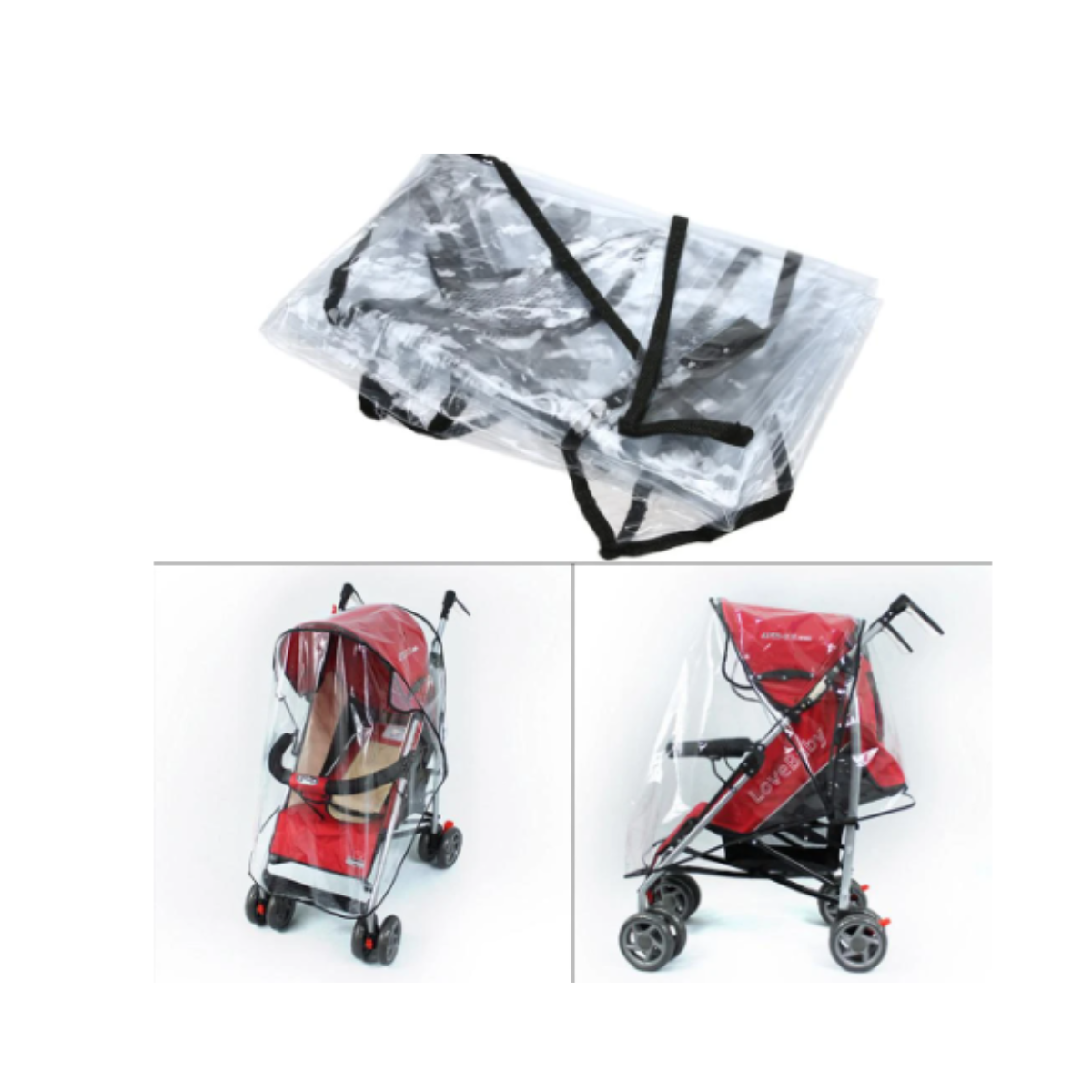 Cubre Coche Protector Impermeable Bebes Lluvia Viento Polvo-2