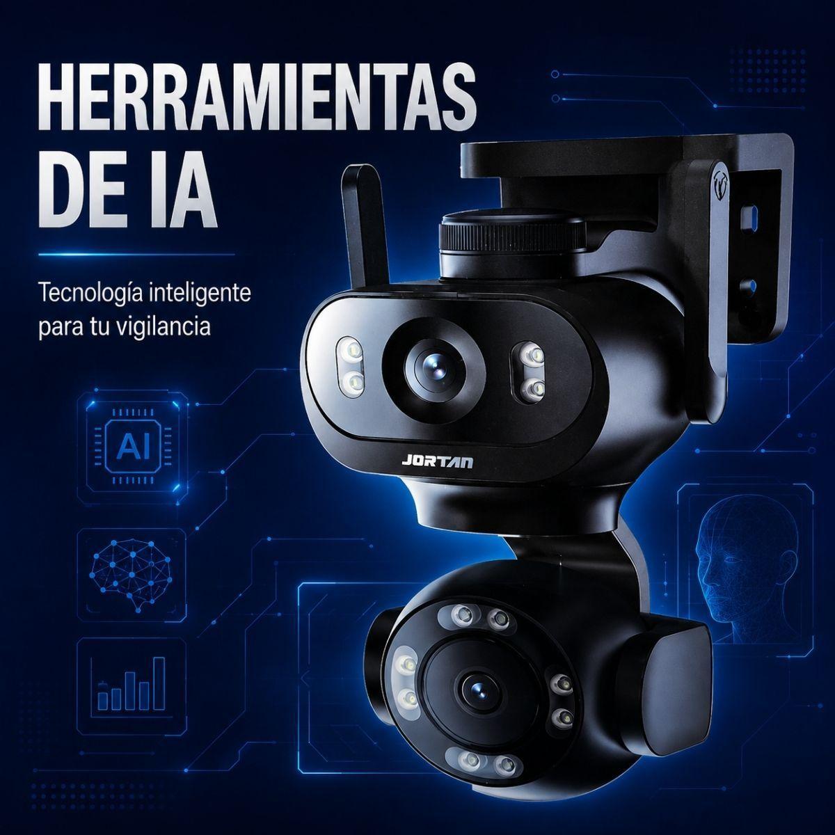 Camara Ip Exterior Doble Vista Monitoreo Ia Alerta Roja Azul-4