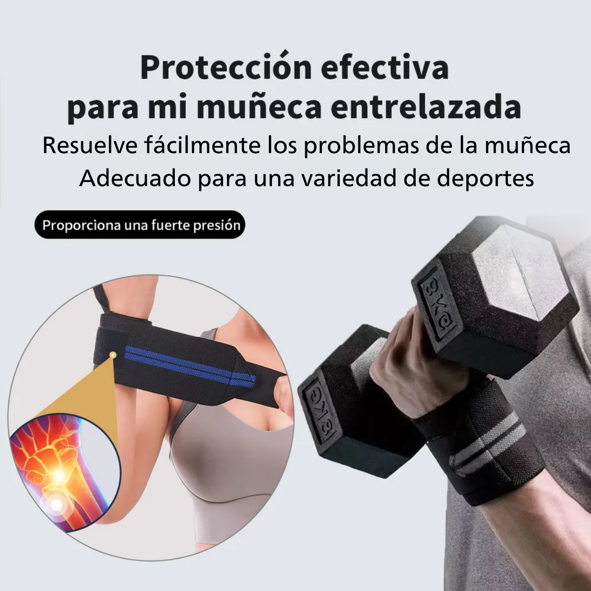 Par De Munequeras Deportivas Fitness Pesas Y Levantamiento-2