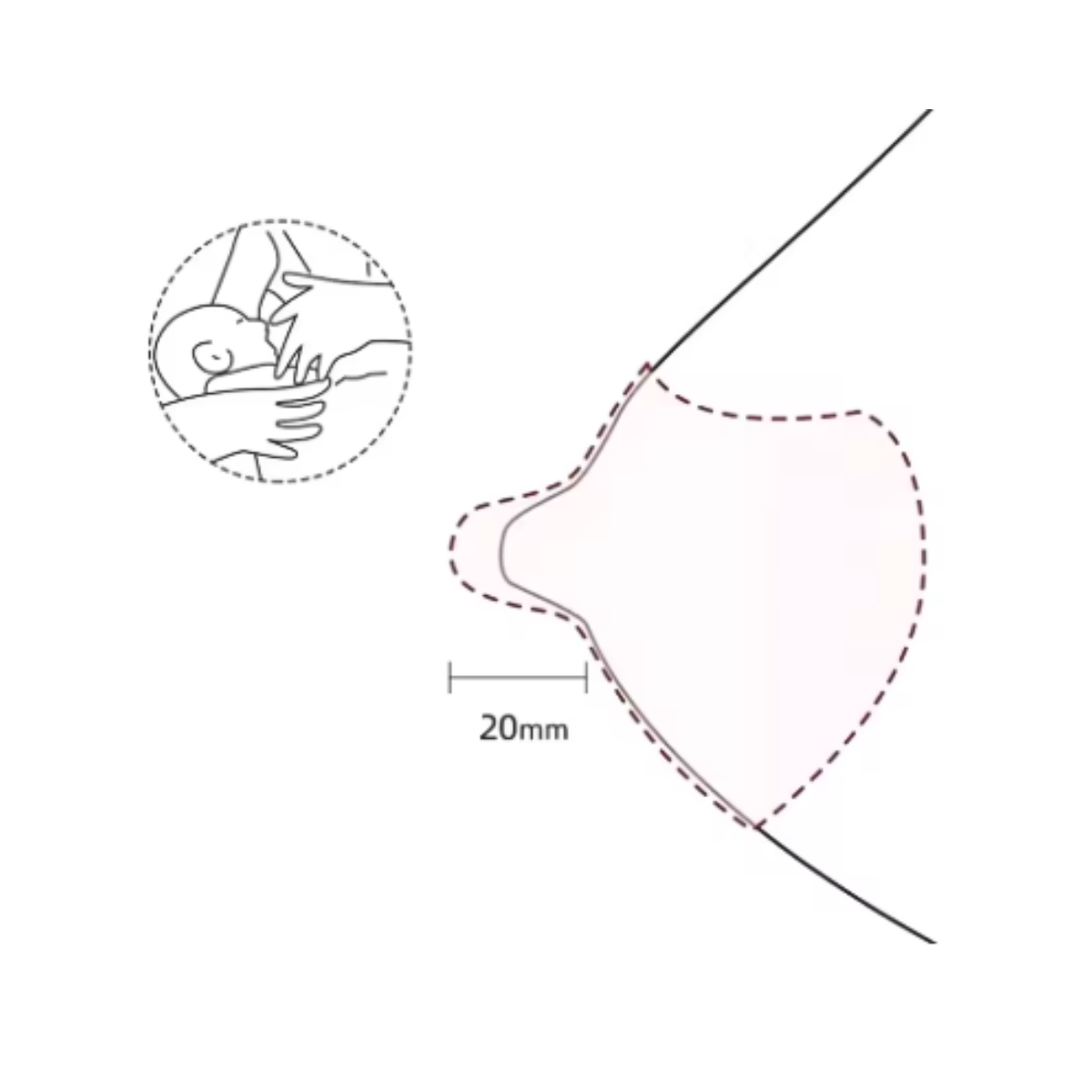 Protector Para Amamantar Pezonera De Silicona Para Lactancia-3