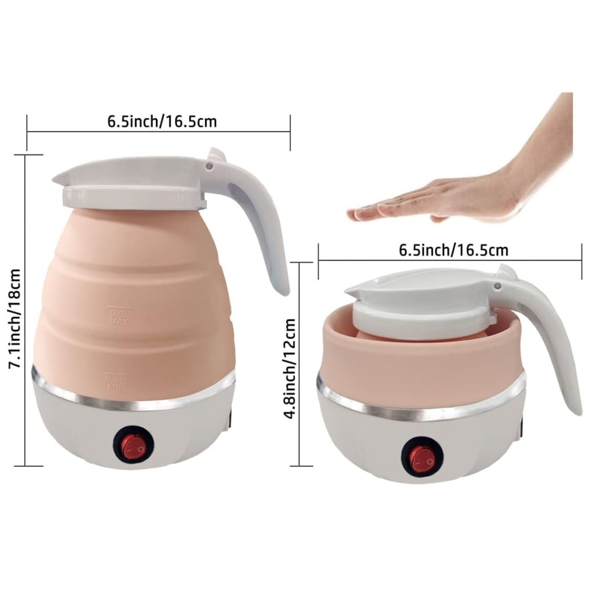 Mini Hervidor Portatil Plegable Recargable Camping-4