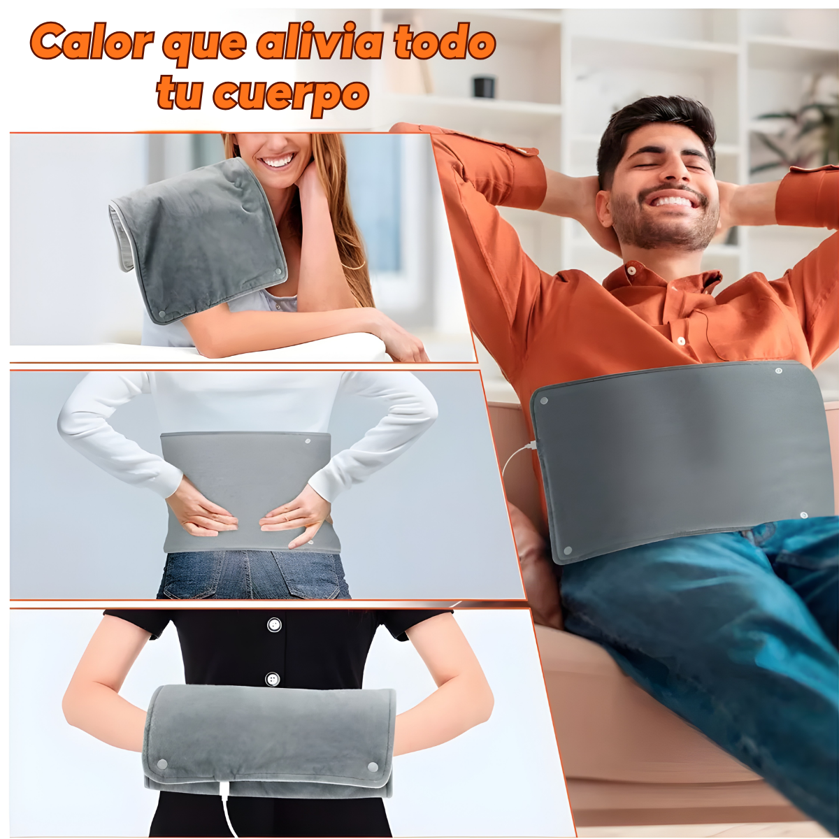 Almohadilla Termica Calor Electrica Usb Portatil Invierno-2