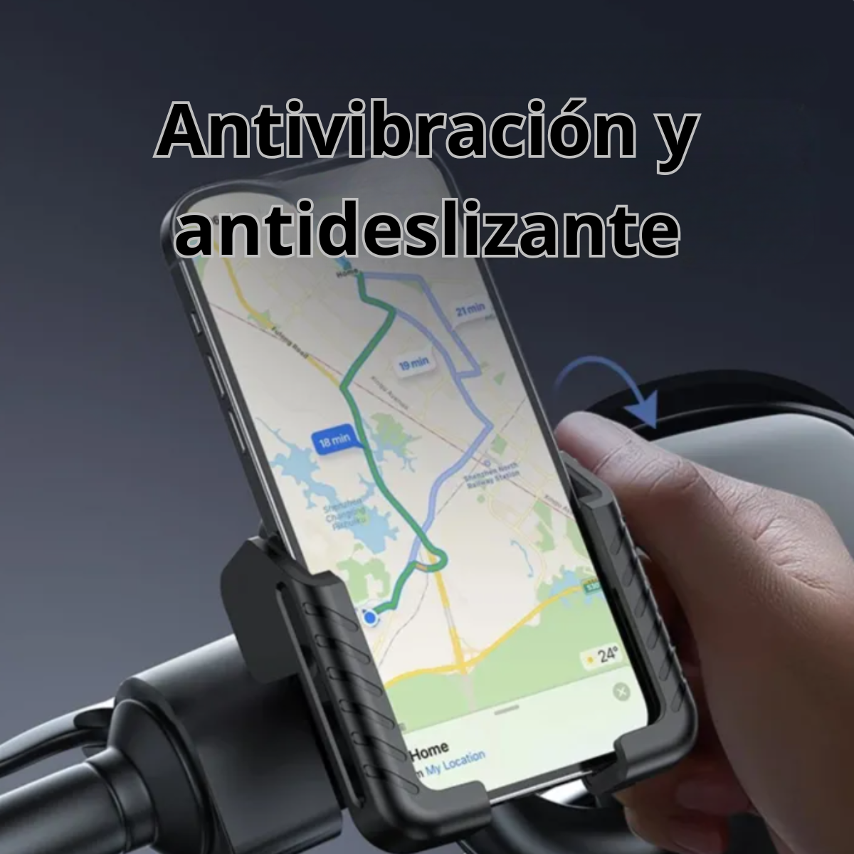 Soporte Telefono Celular Ajustable Para Bicicleta Moto-2