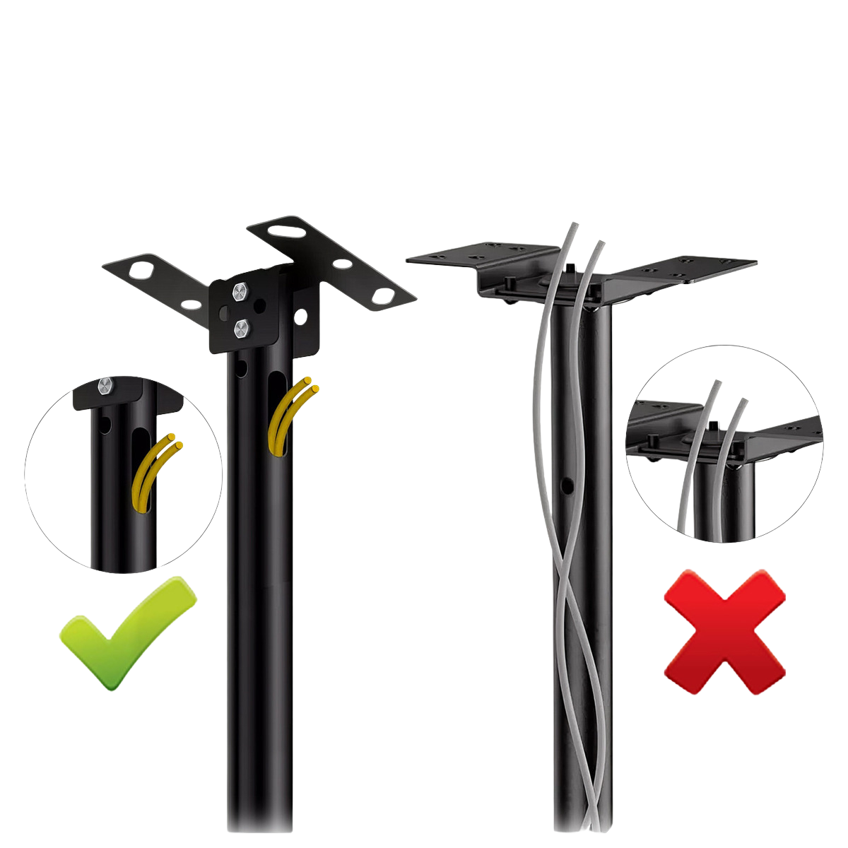 Base Soporte Fija De Techo Para Televisor Tv 20-55 Pulgadas-2