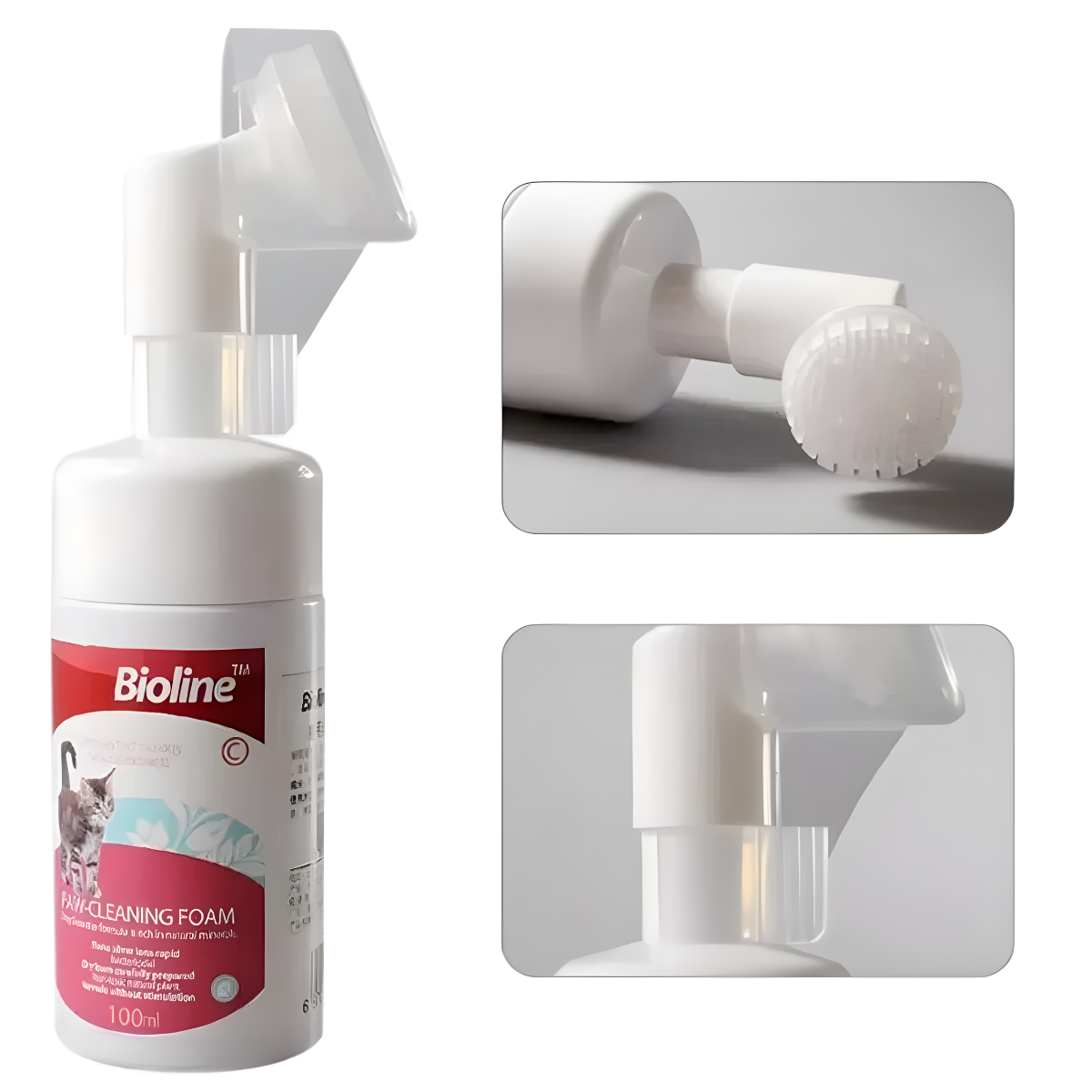 Espuma Limpia Patas Con Cepillo Mascotas Perro Gato 100ml-2