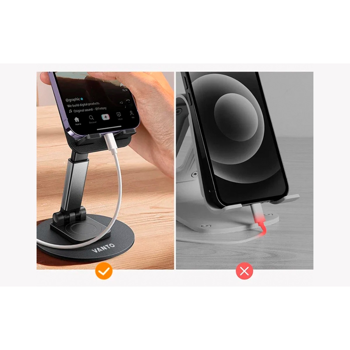 Soporte Celular Escritorio Giratorio 360 Ir Cz17-4