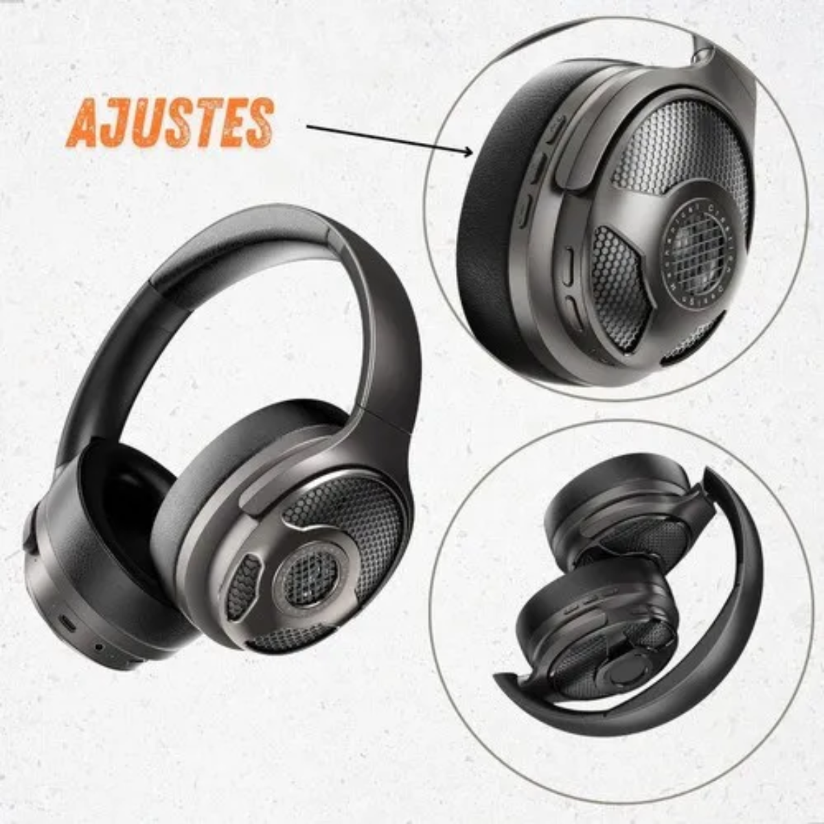 Audifonos Headphones Inalambricos Bluetooth Altavoz 2 En 1-3