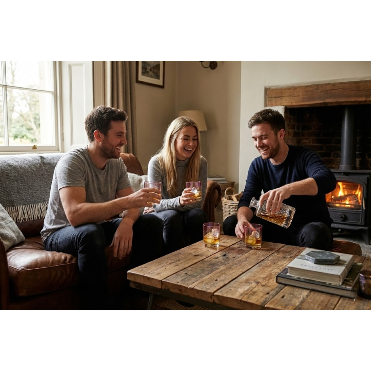 Pack 6 Vasos Vidrio Whisky Coctel Dise o Tornasol 410ml-5