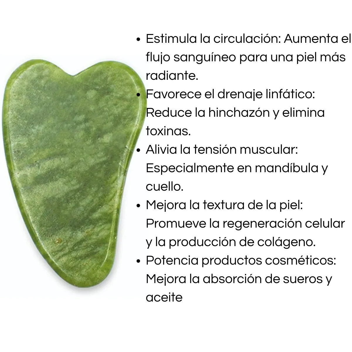 Set Rodillo Facial Jade Gua Sha Masaje Reafirmante Rostro-2