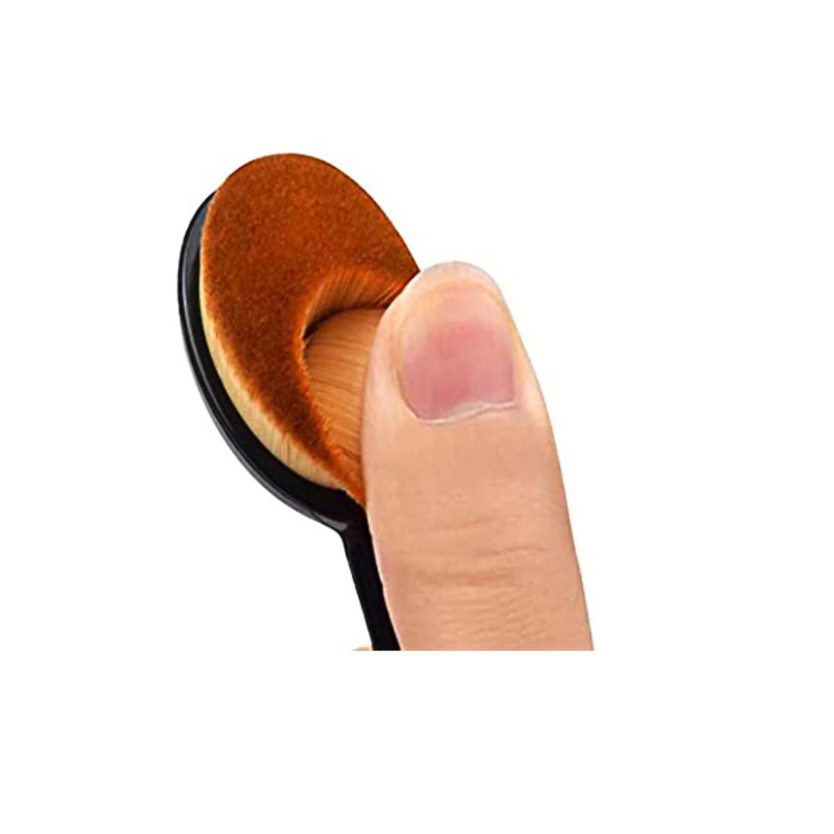 Brocha Pincel Cepillo Ovalada Contorno Base  Maquillaje-4