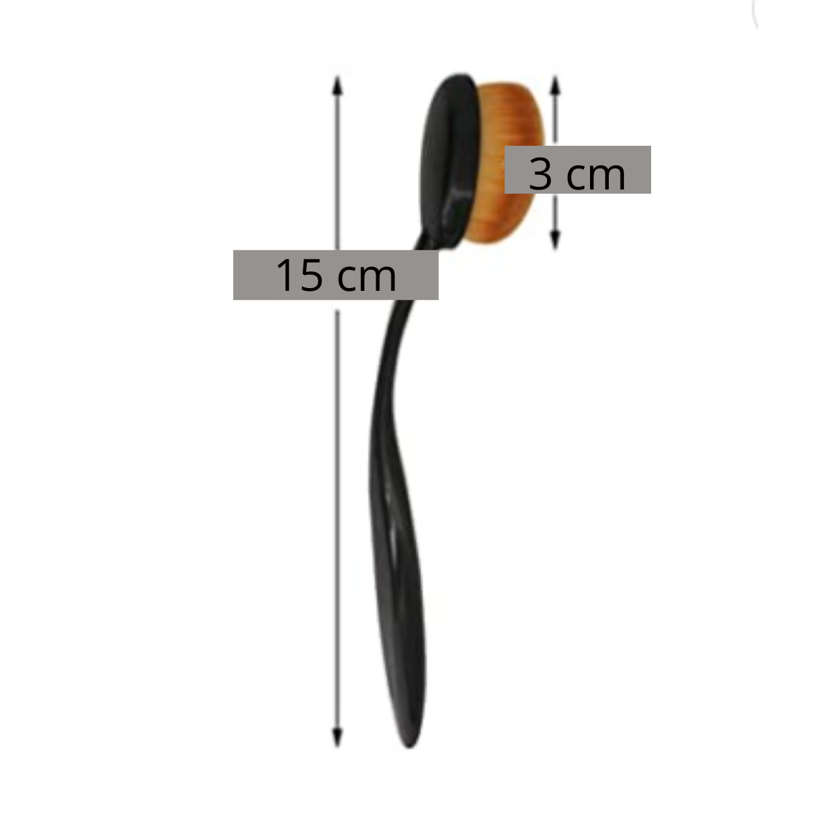 Brocha Pincel Cepillo Ovalada Contorno Base  Maquillaje-5