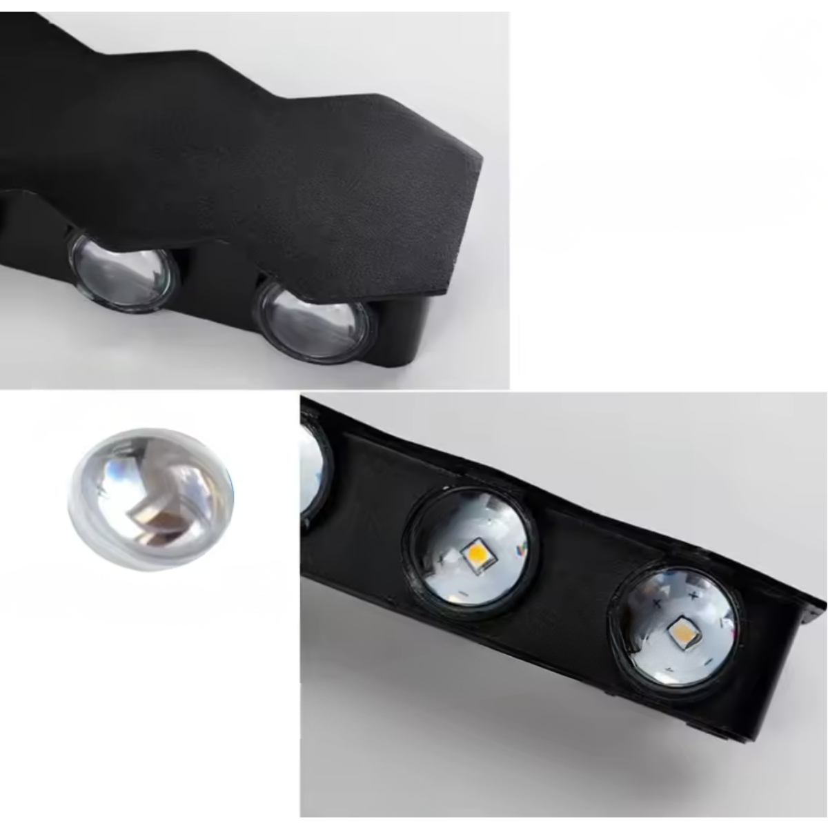 Lampara Aplique Foco Pared Negro Hogar Luz Calida-3