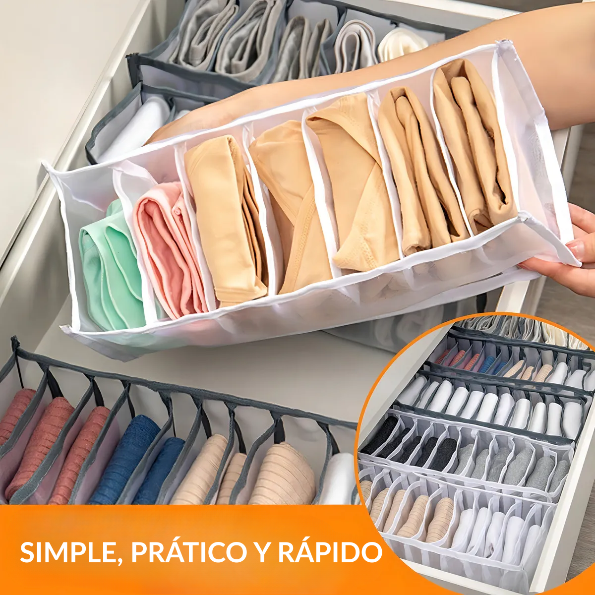 Set 3 Piezas Organizador De Ropa Interior Multiuso-5