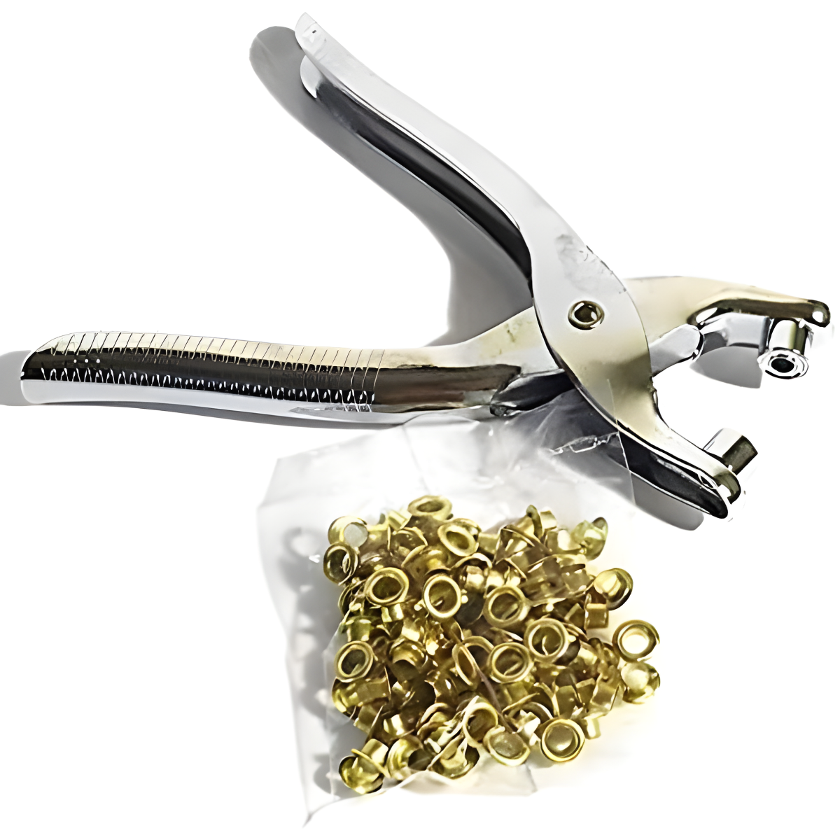 Ojaladora Manual Con Ojetes Pinza Para Ojalillos Cuero Tela-3