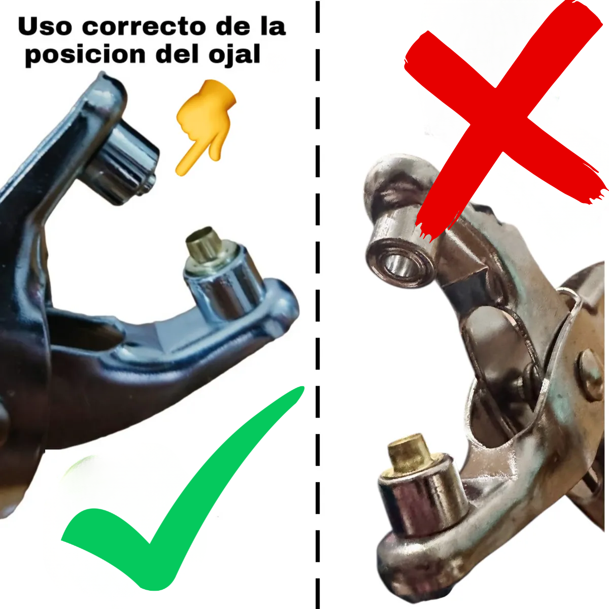 Ojaladora Manual Con Ojetes Pinza Para Ojalillos Cuero Tela-4