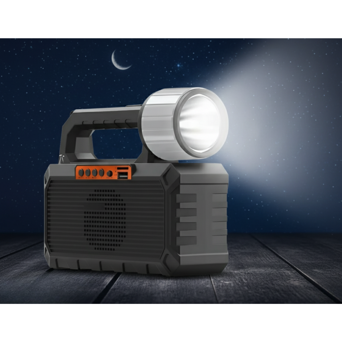 Kit Emergencia Linterna Led 3 Ampolletas + Powerbank Y Radio-6
