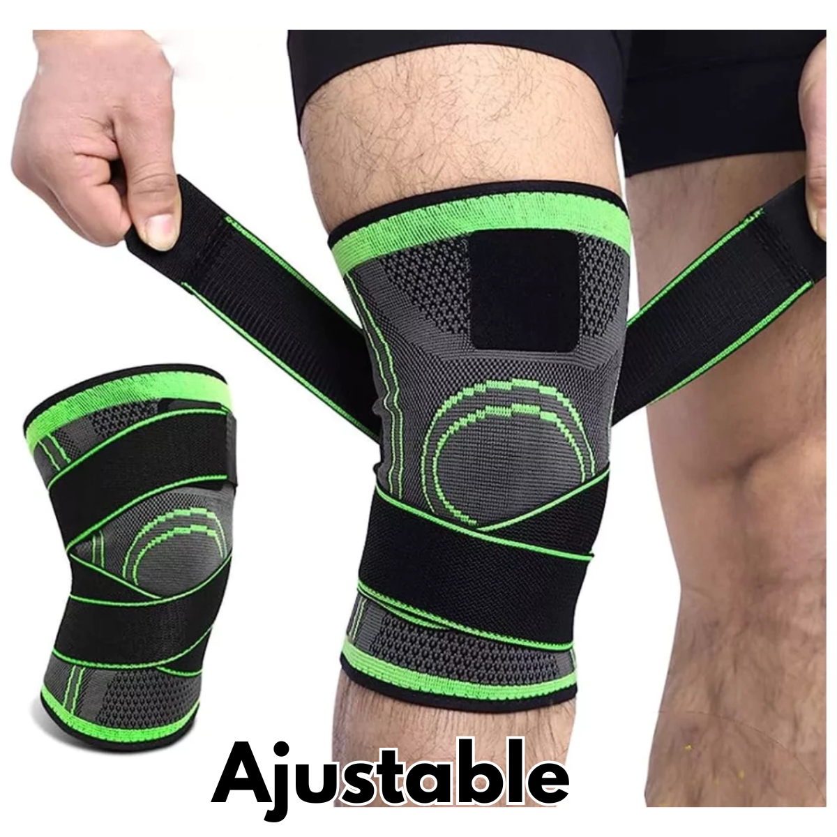 Rodillera Deportiva Ajustable Con Soporte Y Compresion-2