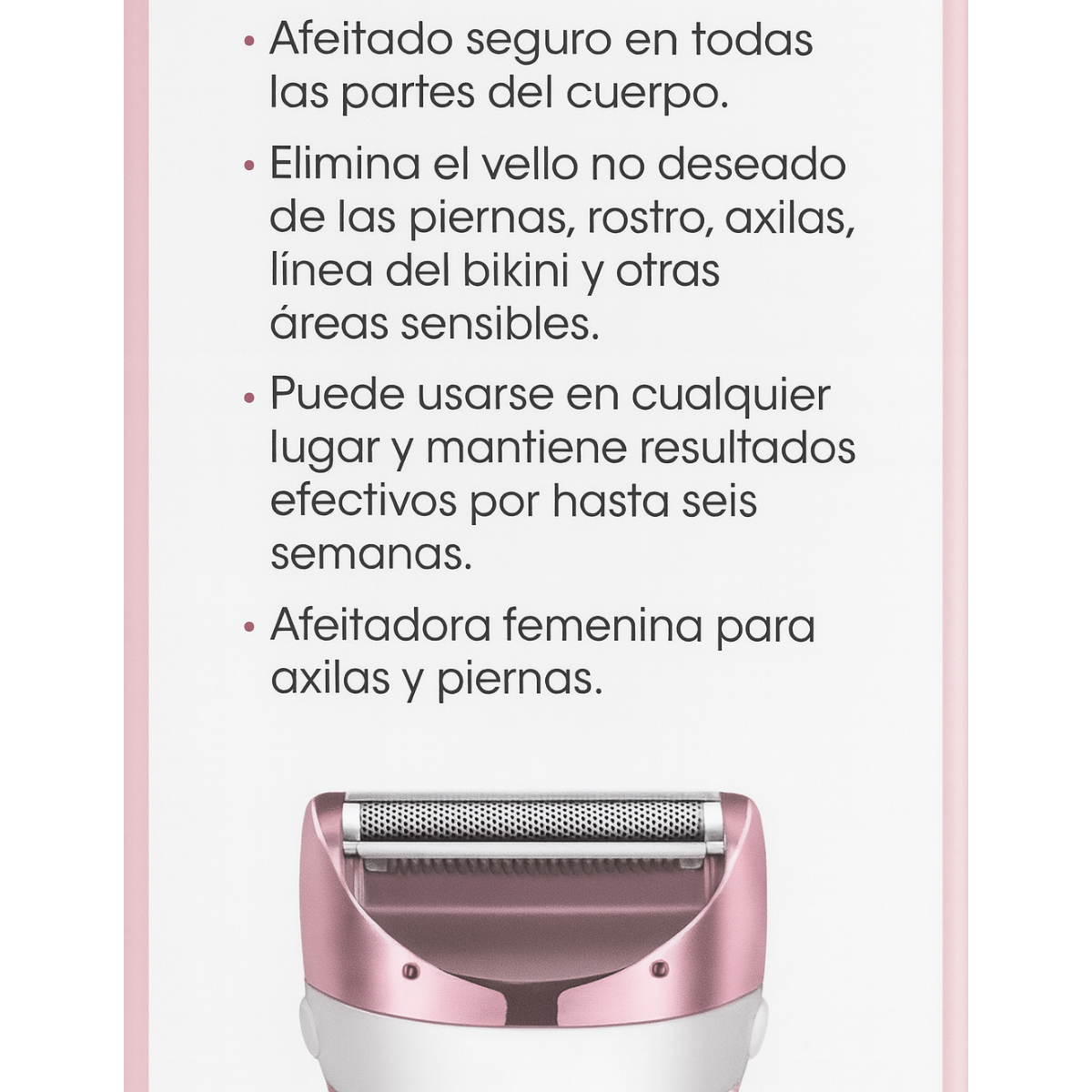 Maquina Depiladora De Mujer Recargable Inalambrica Multiuso-5
