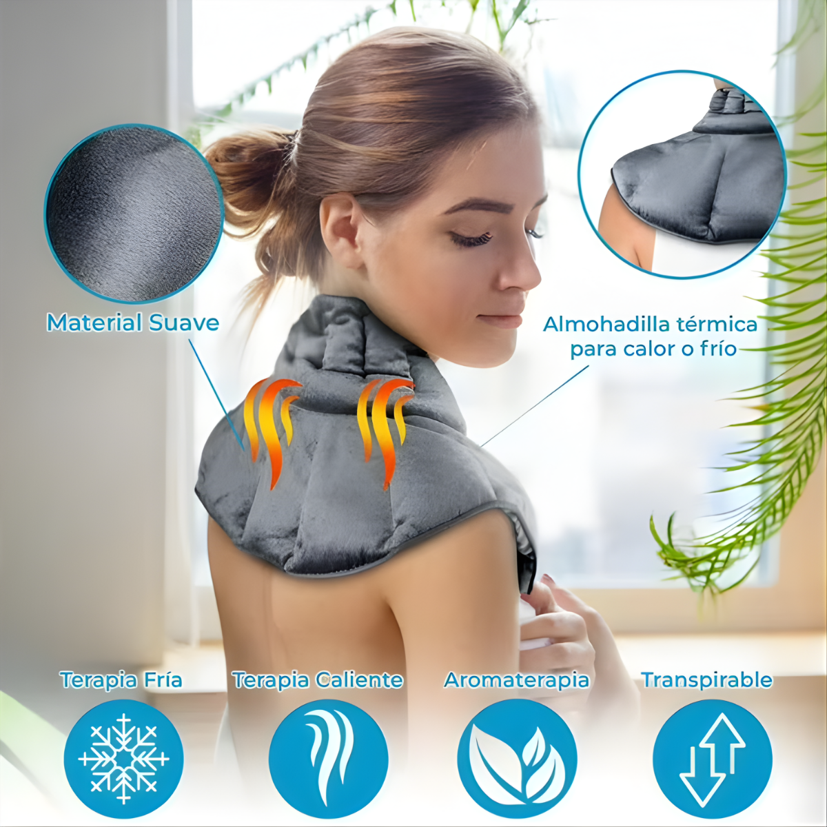 Compresa Gel Para Cuello Hombros Terapeutica Frio Calor-4