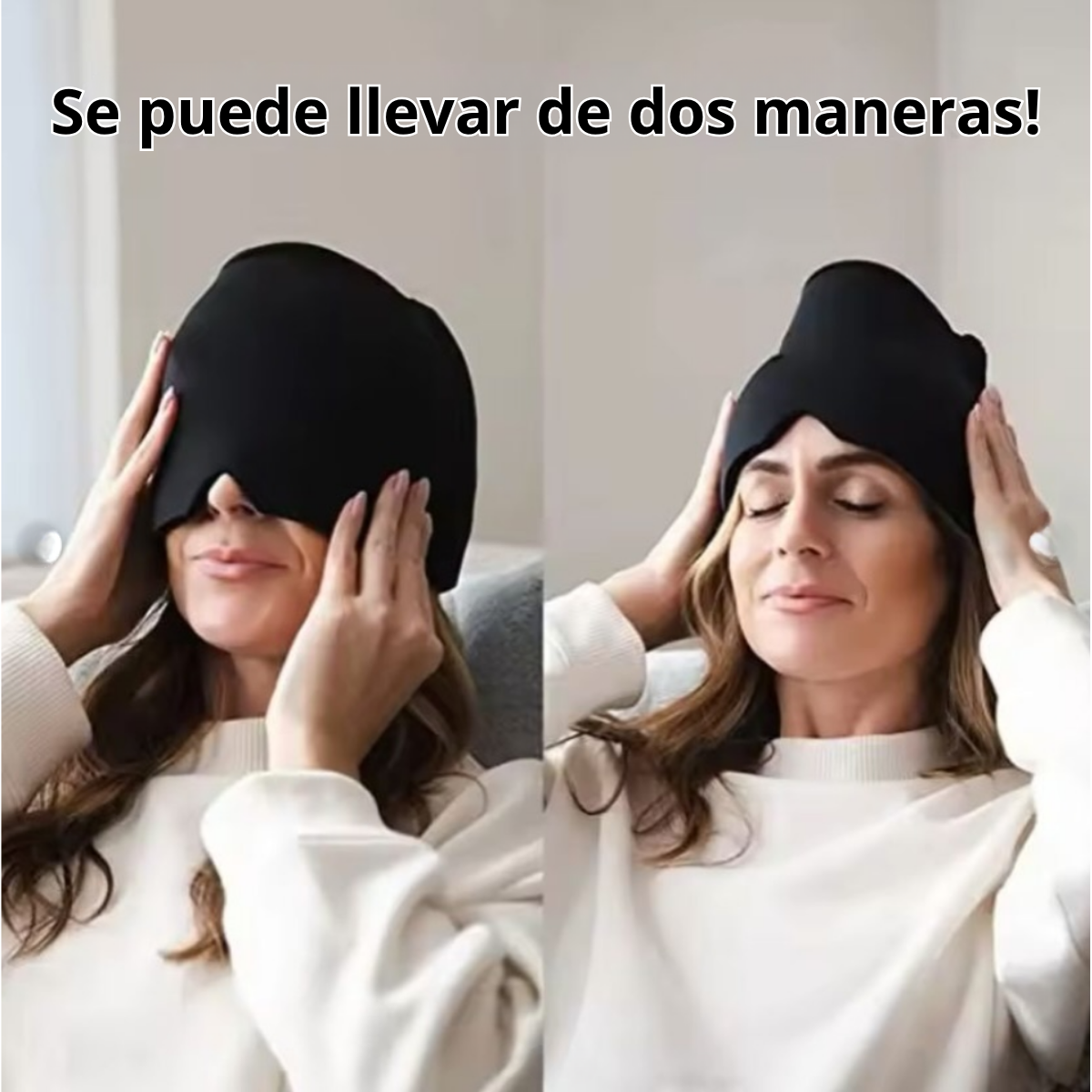 Gorro Gel Alivio Migra a Dolor Cabeza Compresa Frio Calor-3