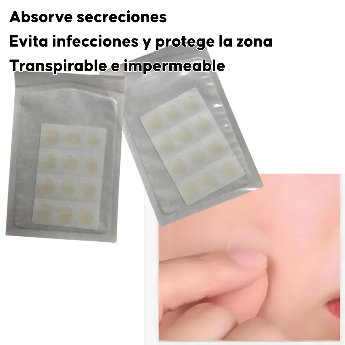 Parches Hidrocoloides Anti Granitos Flamenco Ultra finos 24u-2