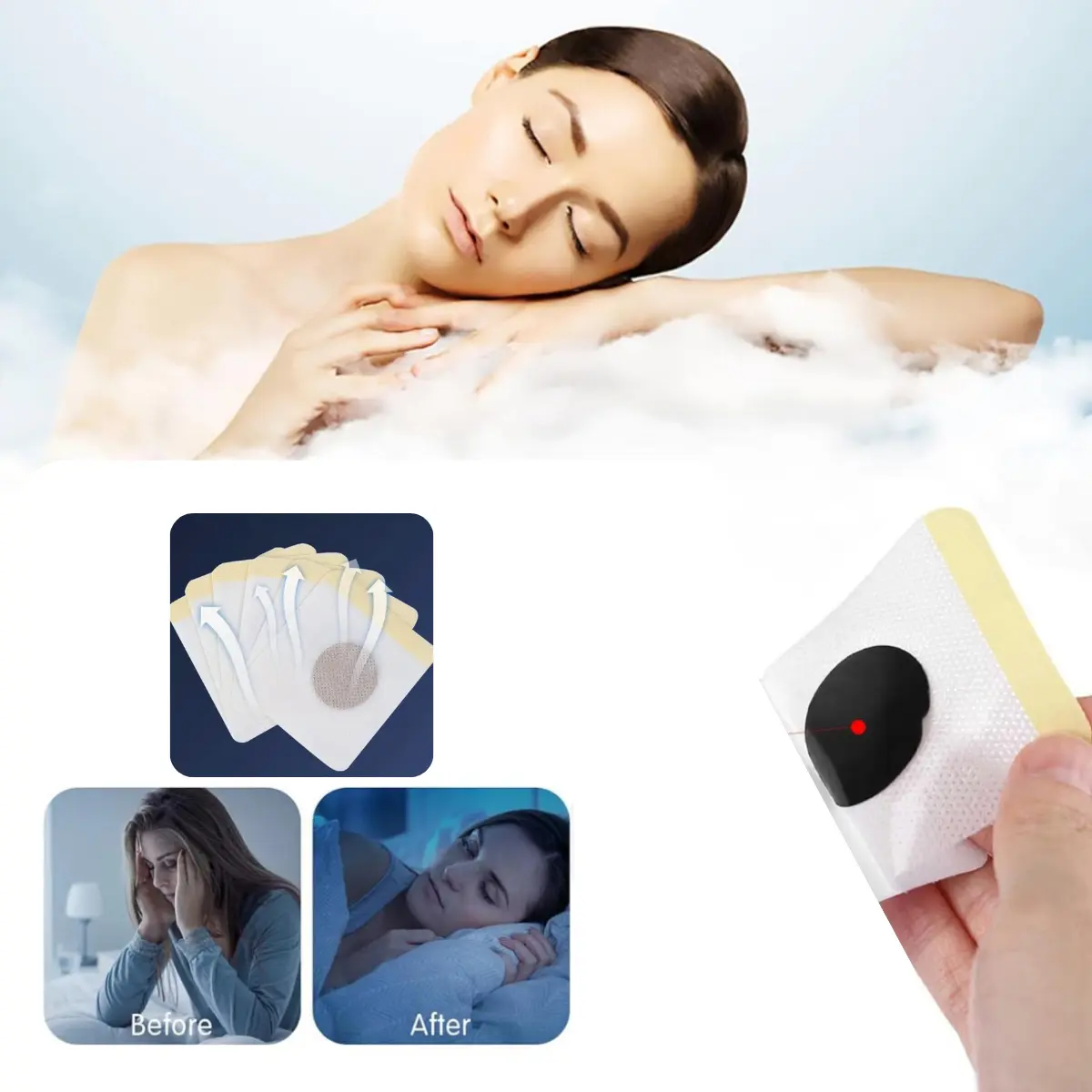 Pack 20 Parches Para Dormir Mejor Insomnio Relajante Natural-4