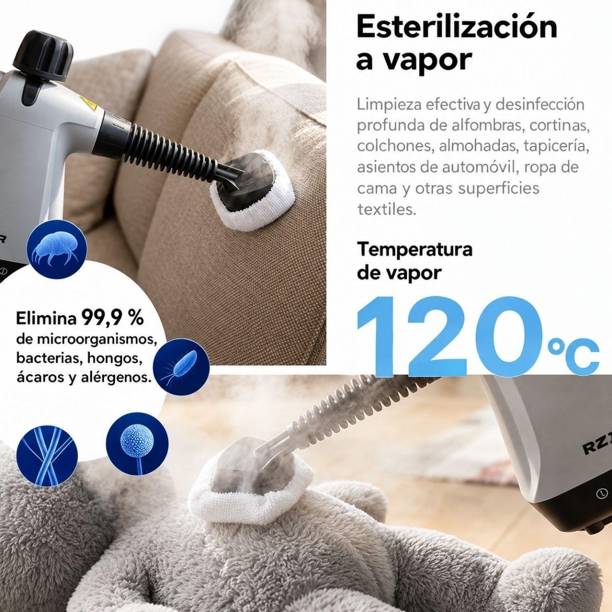 Hidrolavadora A Vapor Portatil 15 Piezas Multifuncion-3