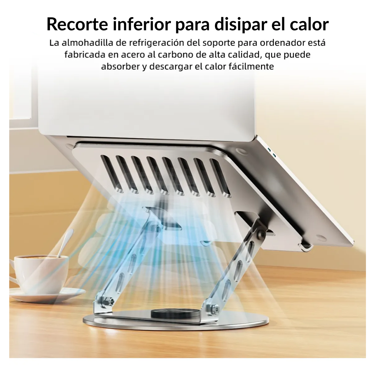 Soporte Notebook Laptop Tablet iPad 360° Disipa Calor-3