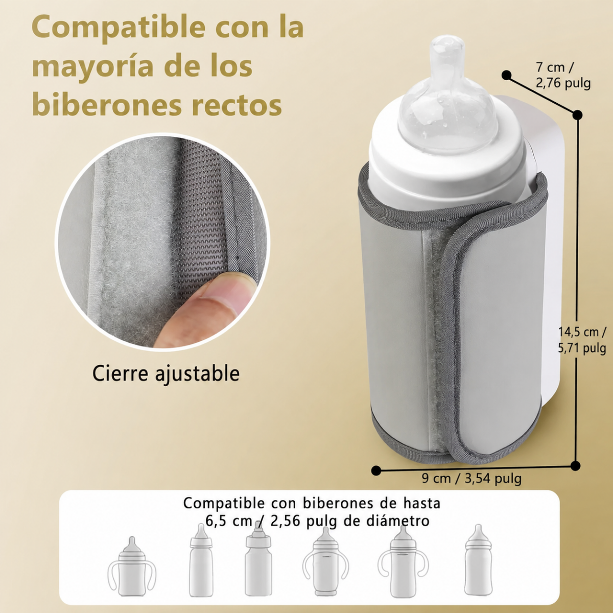 Calentador Mamadera Portatil Recargable Usb Display Digital-3