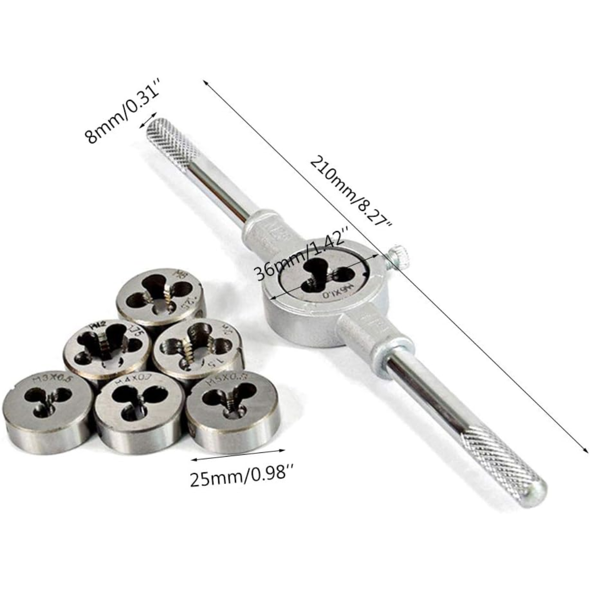 Set 8 Piezas De Troqueles Para Tornillos Y Varillas-2