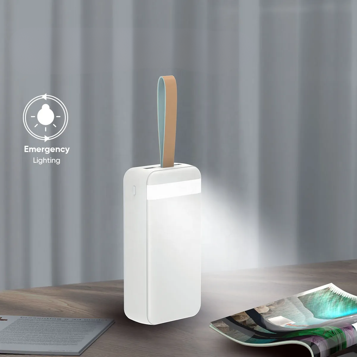 Cargador Portatil Powerbank 30000mah Linterna Led 22 5w-3