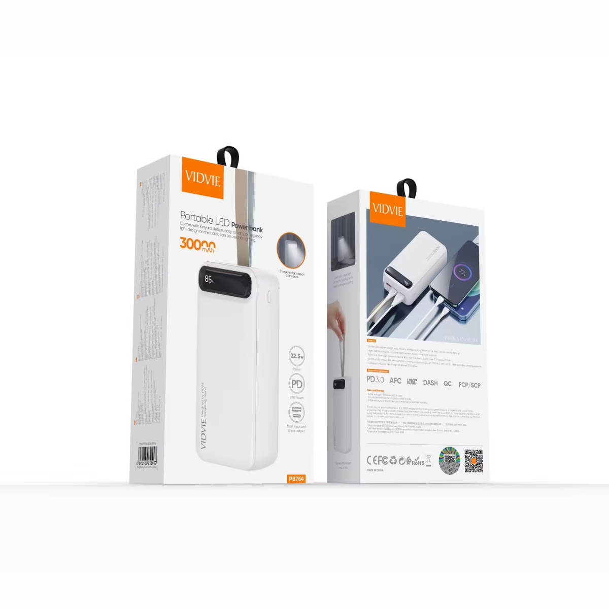 Cargador Portatil Powerbank 30000mah Linterna Led 22 5w-5