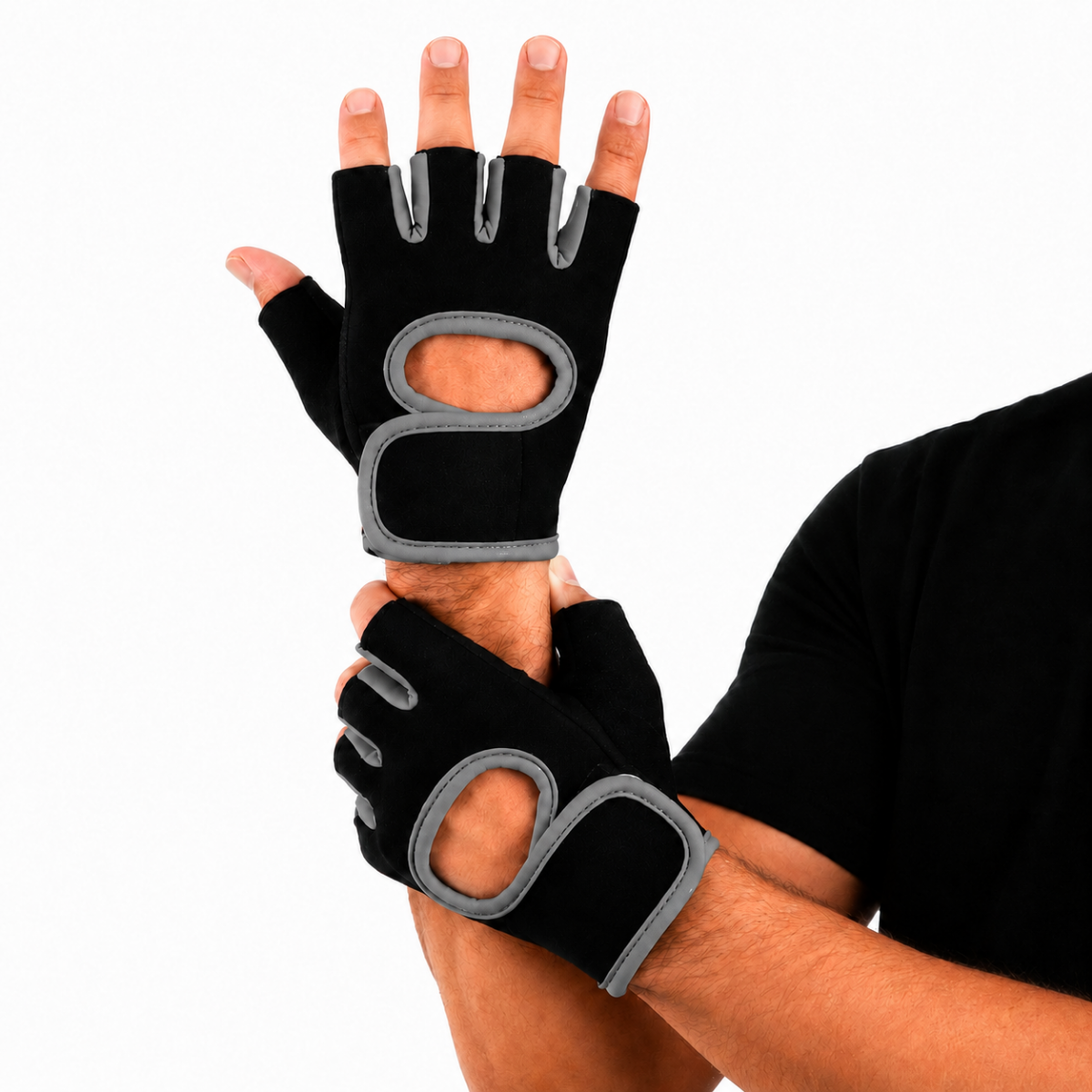 Guantes Deportivos Ejercicio Crossfit Sin Dedos Unisex-1