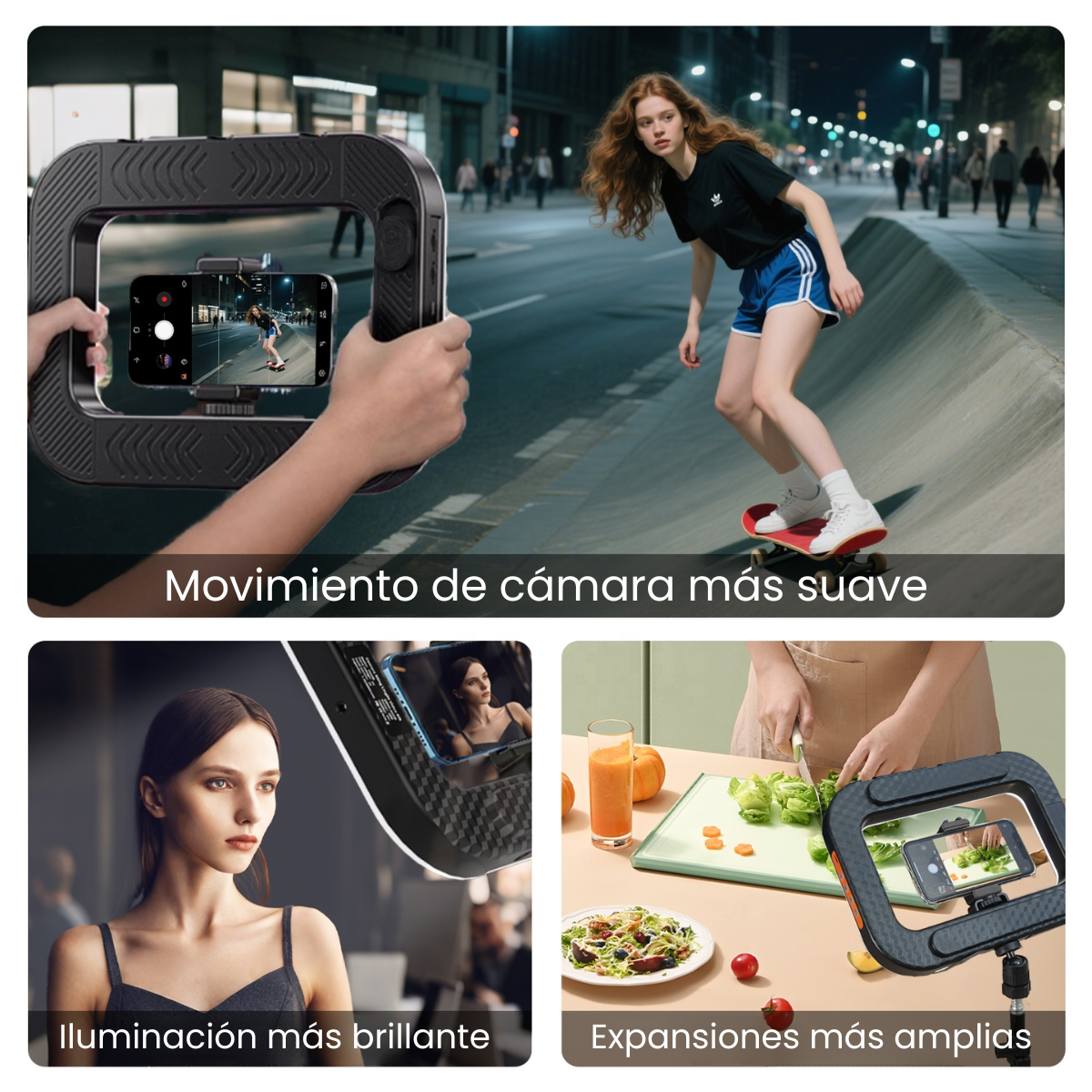 Anillo Luz Led Grabación Videos Selfie Con Soporte Celular-7